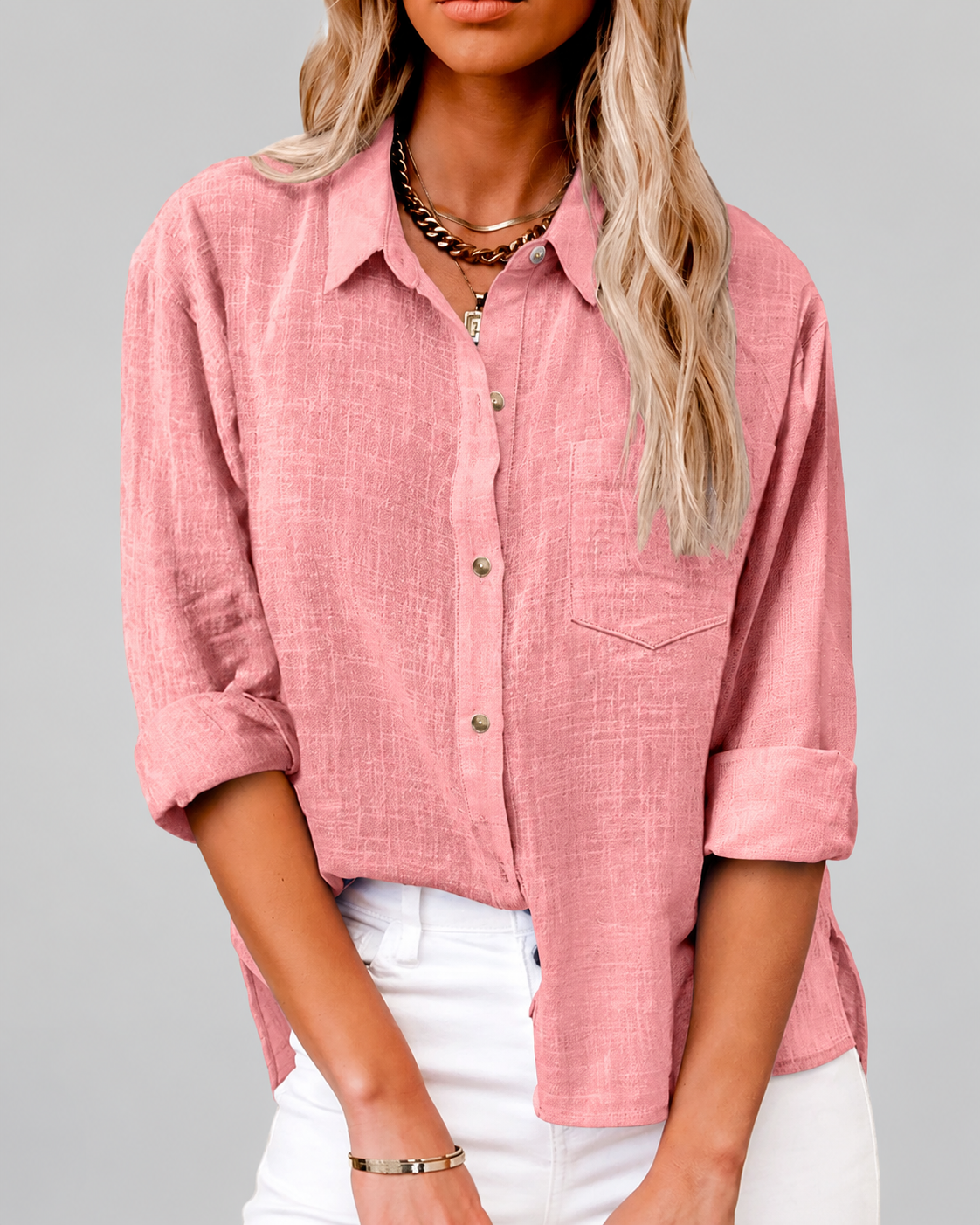 Cecily | Women's Classic Linen Summer Blouse