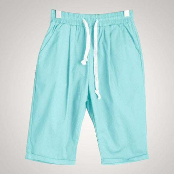 Cordelia | Women's Casual Drawstring Linen Pockets Shorts