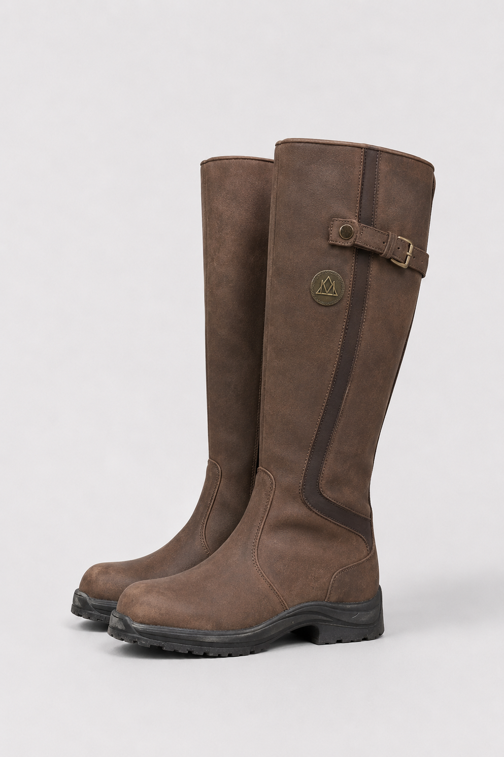 Women’s Buckle Detail Riding Boots