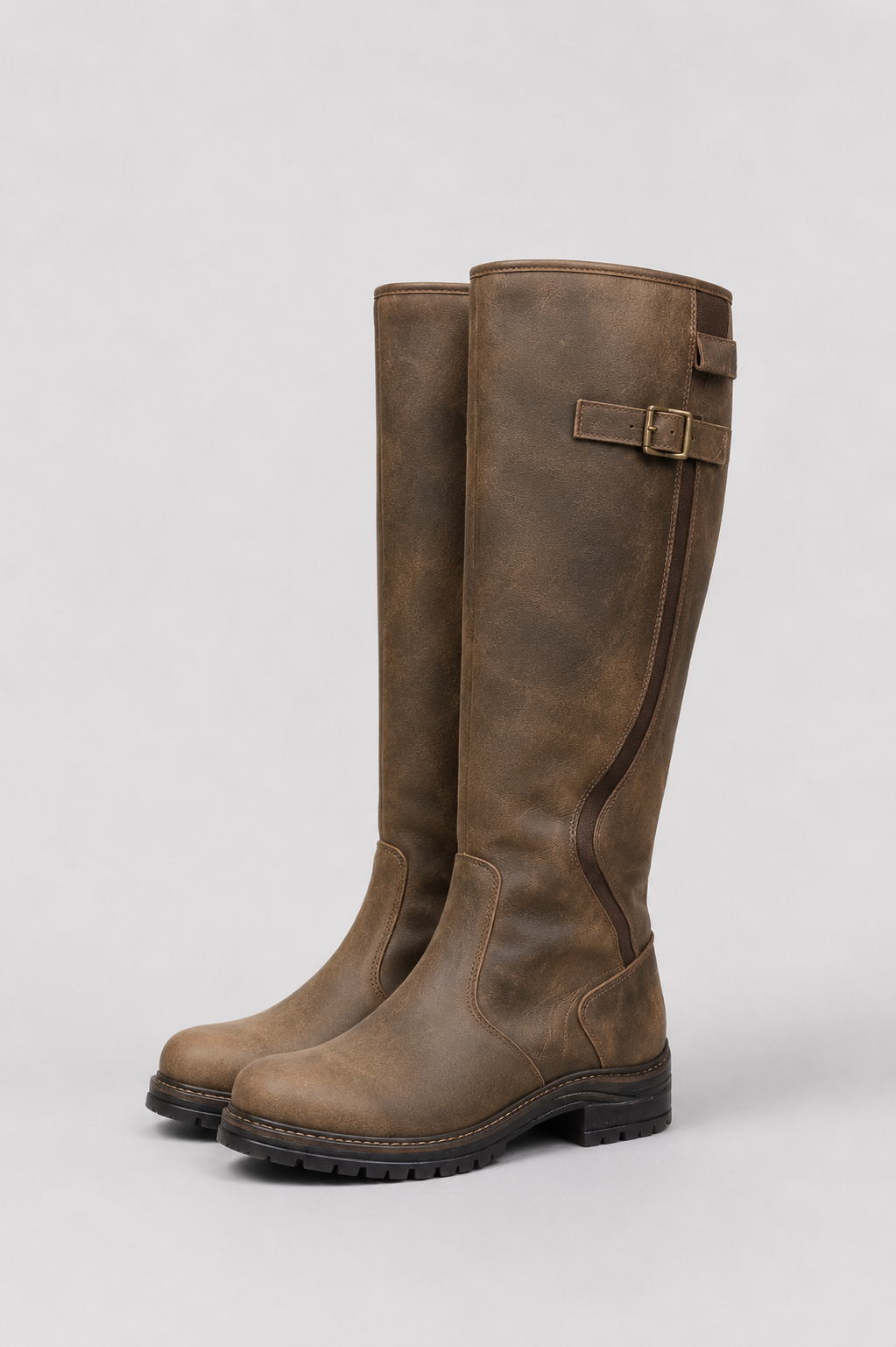 Women’s Buckle Detail Riding Boots