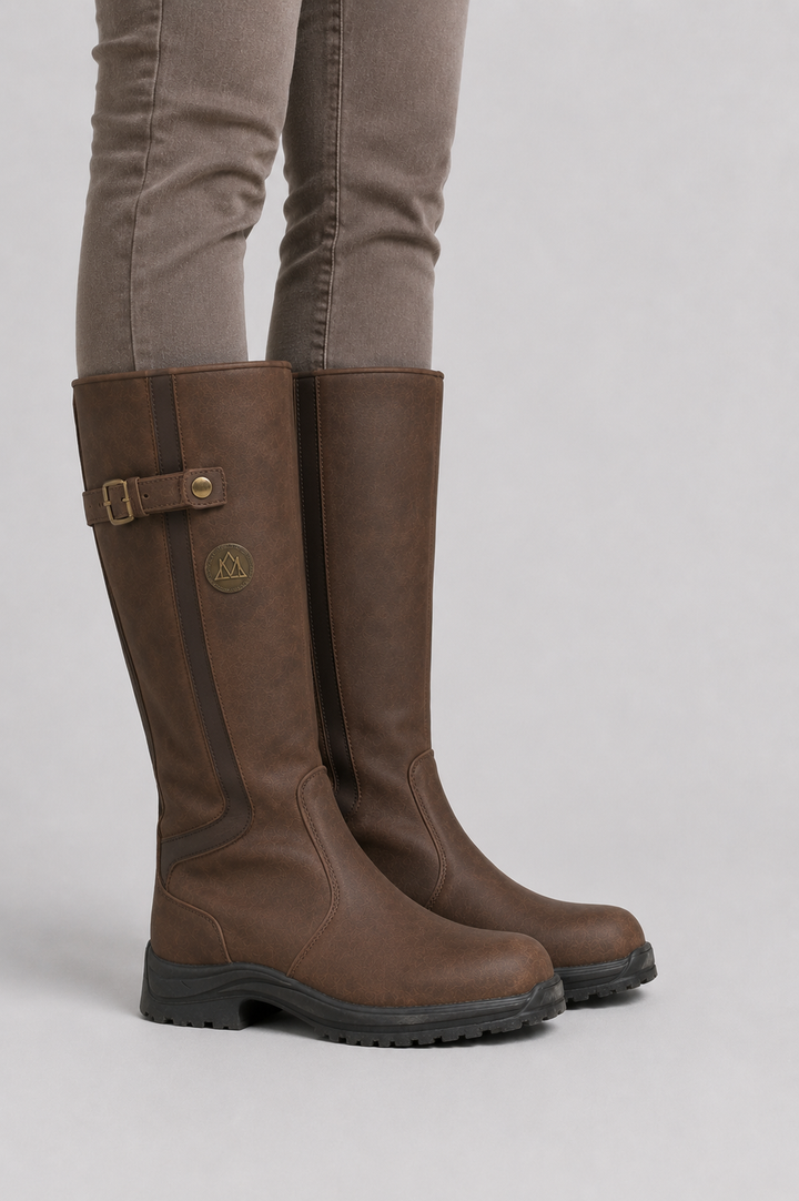 Women’s Buckle Detail Riding Boots