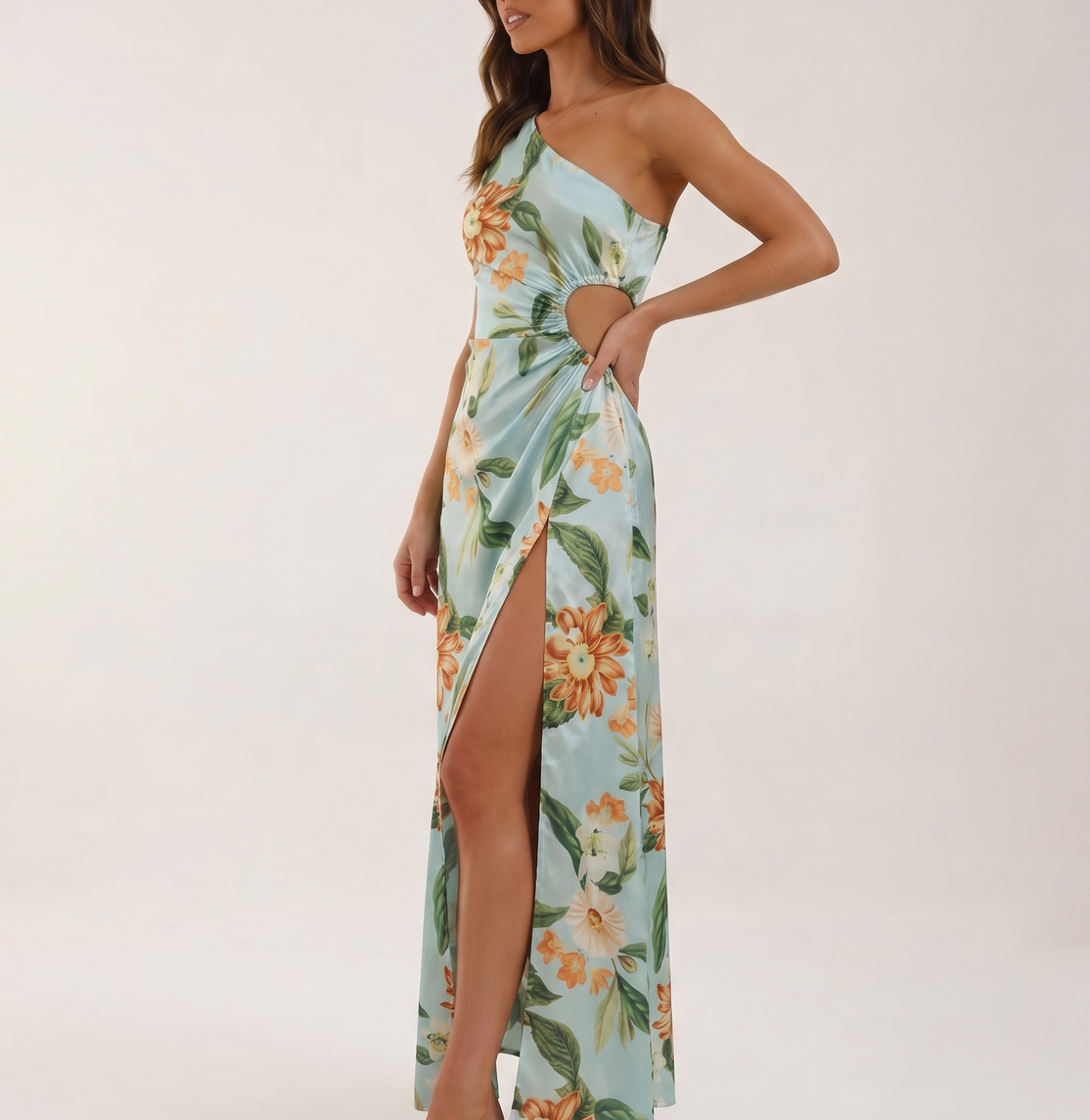 Camilla | Women's One-Shoulder Floral Maxi Dress