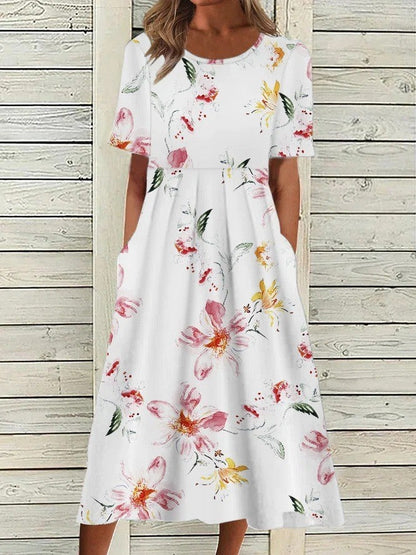 Amber | Women's Printed Floral Summer Dress