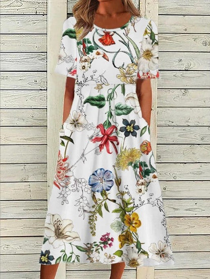 Amber | Women's Printed Floral Summer Dress