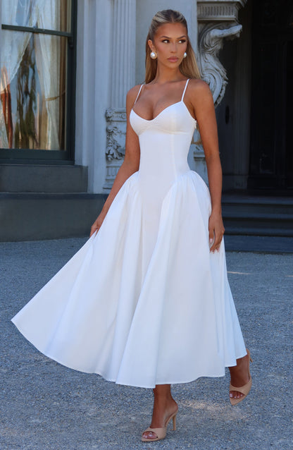 Amelie | Women's Sophisticated A-line Summer Midi Dress