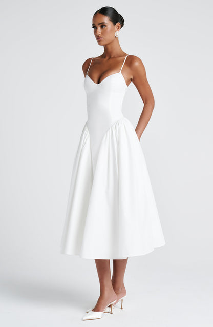Amelie | Women's Sophisticated A-line Summer Midi Dress