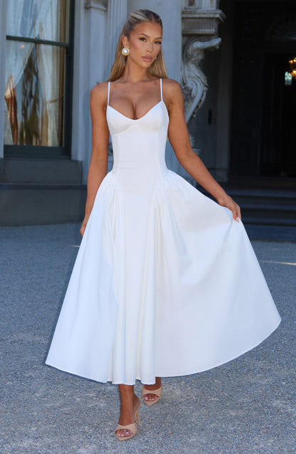 Amelie | Women's Sophisticated A-line Summer Midi Dress