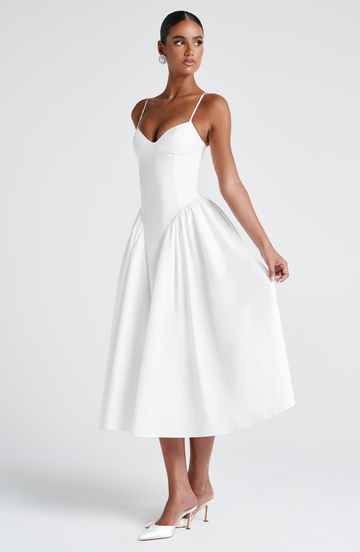 Amelie | Women's Sophisticated A-line Summer Midi Dress