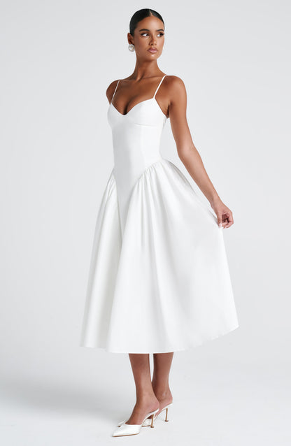 Amelie | Women's Sophisticated A-line Summer Midi Dress