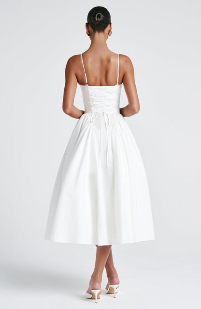 Amelie | Women's Sophisticated A-line Summer Midi Dress