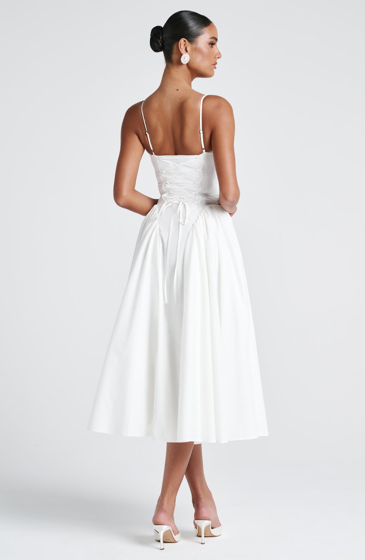 Amelie | Women's Sophisticated A-line Summer Midi Dress