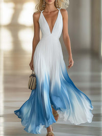 Angela | Women's Ombre Chiffon Maxi Dress