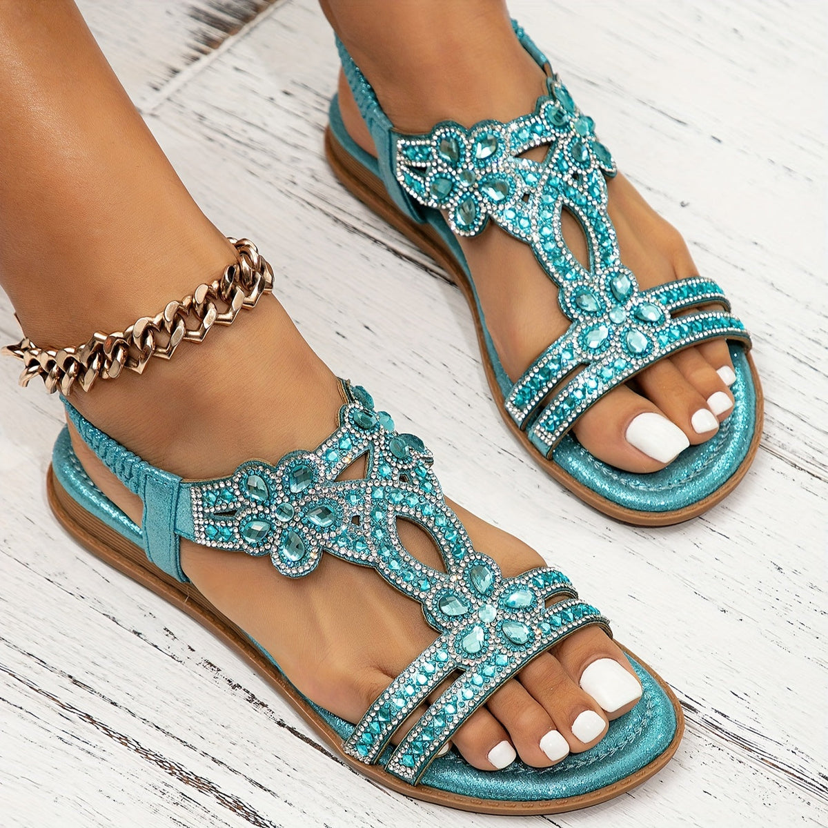 Beatrice | Women's Boho Embellished Sandals Shoes