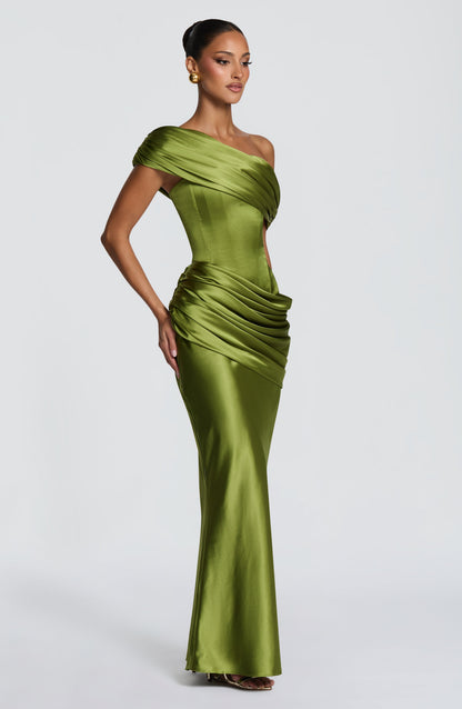 Camilla | Women's Elegant Satin Corset Evening Dress