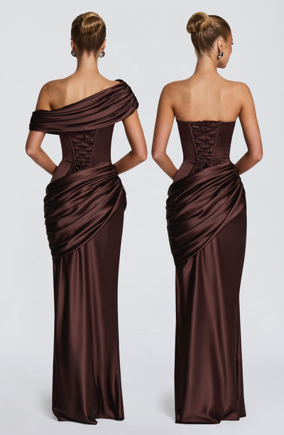 Camilla | Women's Elegant Satin Corset Evening Dress