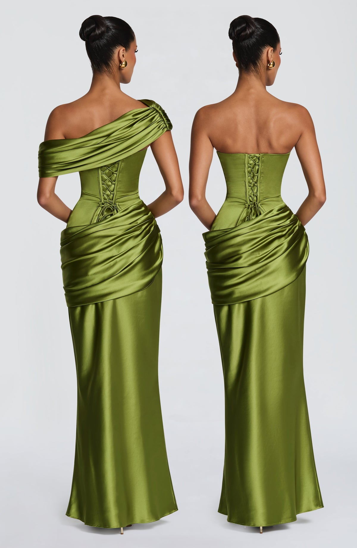 Camilla | Women's Elegant Satin Corset Evening Dress