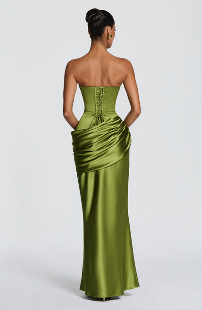 Camilla | Women's Elegant Satin Corset Evening Dress