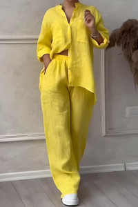 Daisy | Women's Elegant Two Piece Linen Set