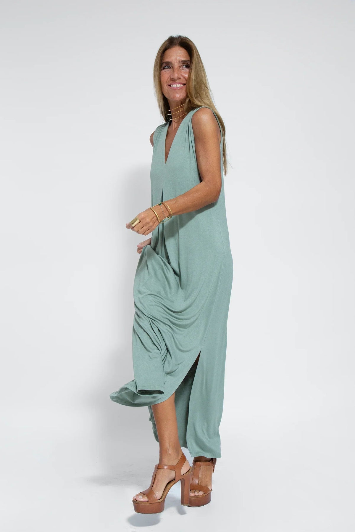 Ellie | Women's Sleeveless Summer Maxi Dress
