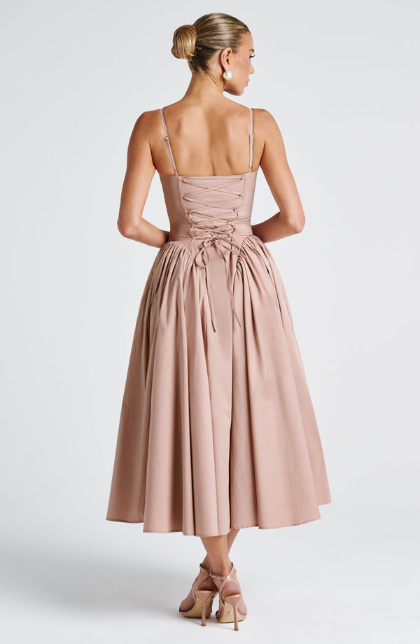 Amelie | Women's Sophisticated A-line Summer Midi Dress