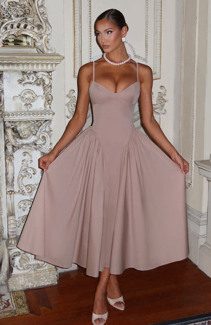 Amelie | Women's Sophisticated A-line Summer Midi Dress