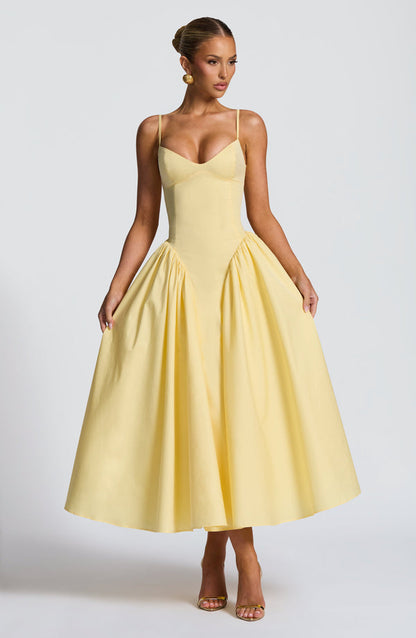 Amelie | Women's Sophisticated A-line Summer Midi Dress