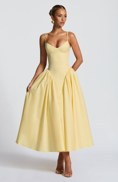 Amelie | Women's Sophisticated A-line Summer Midi Dress
