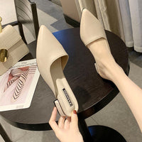 Luna | Women's Slip-On Point Toe Low Heel Sandals