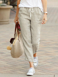 Frances | Women's Casual Linen Drawstrings Pants