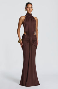 Harriet | Women's Summer Halterneck Maxi Dress