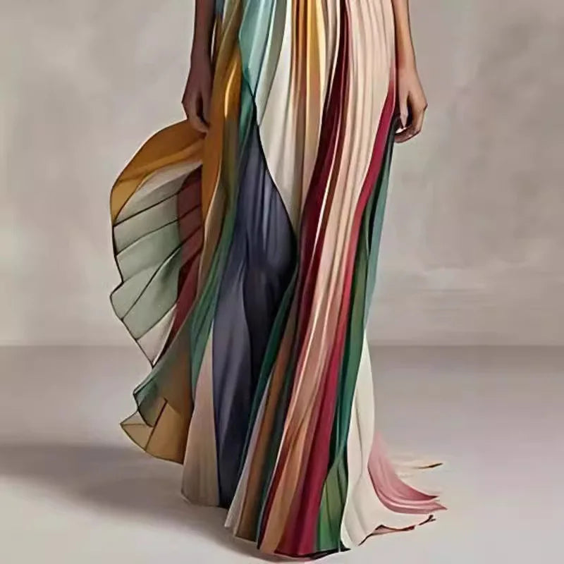 Helen | Women's Strapless Rainbow Homecoming Wedding Guest Evening Dress