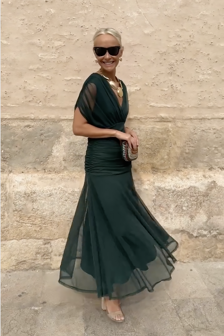 Jessica | Women's Chiffon Summer Off Shoulder Maxi Dress