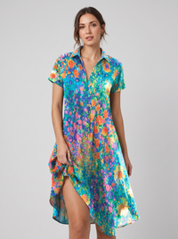 Joanne | Women's Floral Wedding Guest Midi Dress