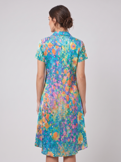 Joanne | Women's Floral Wedding Guest Midi Dress