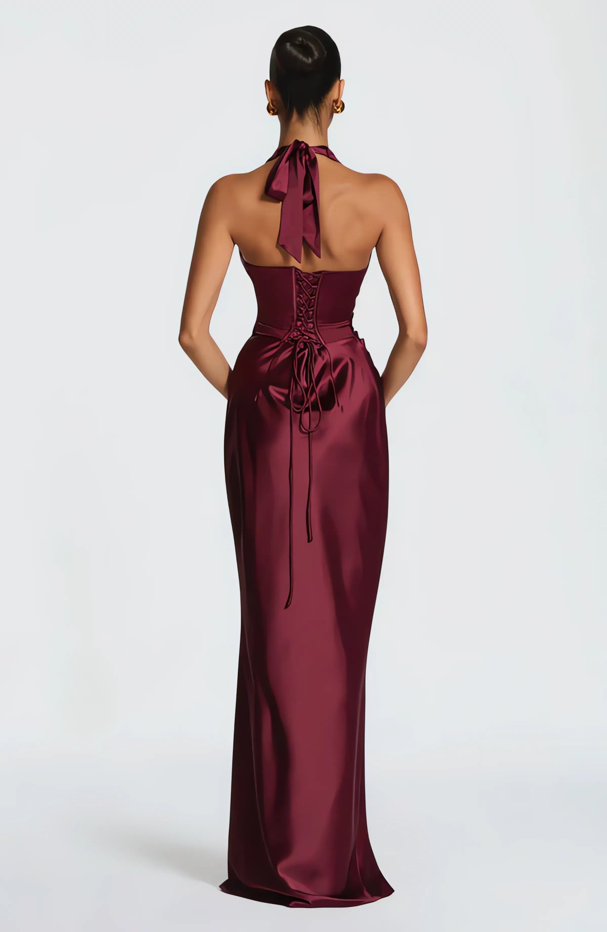 Karen | Women's Halterneck Elegant Body Con Maxi Dress