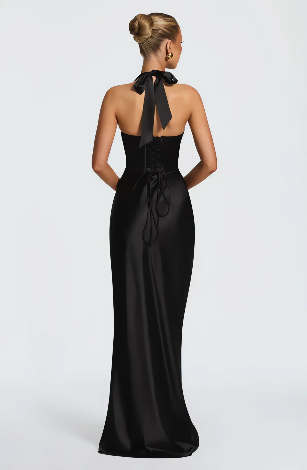Karen | Women's Halterneck Elegant Body Con Maxi Dress