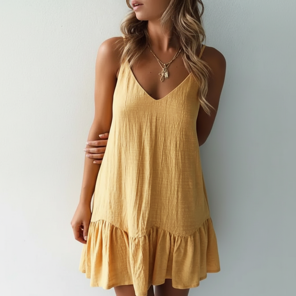 Kerry | Women's Casual Ruffle Summer Mini Dress