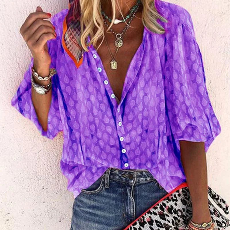 Lexi | Women's Breathable Relaxed Fit Summer Blouse