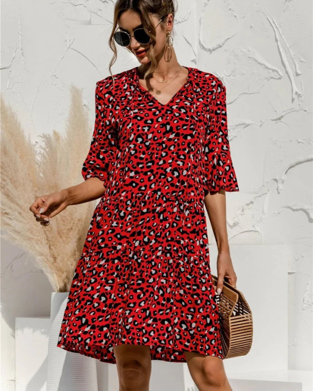 Leopard Red Print