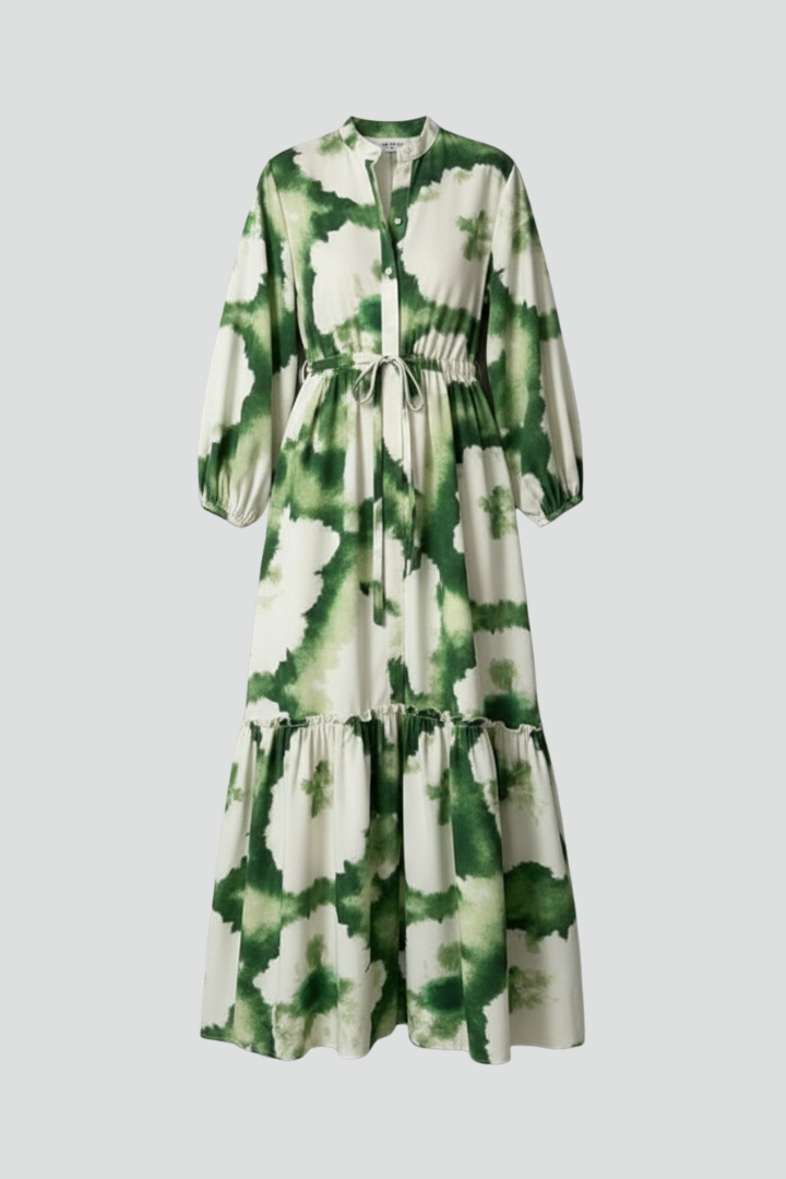 Lola | Women's Floral Summer Maxi Dress with Puffed Sleeves