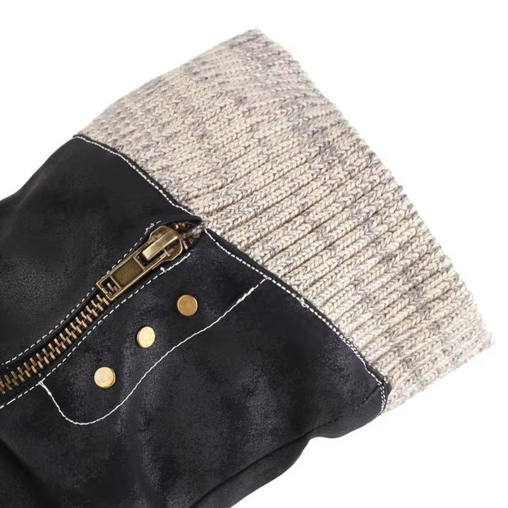 Women’s Knit Detail Knee High Boots