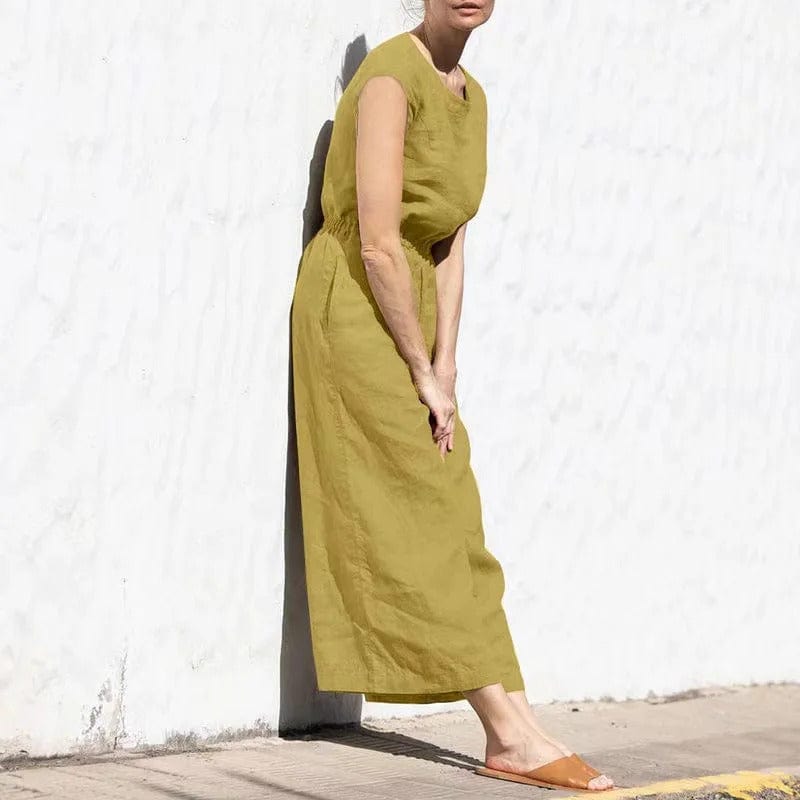 Millie | Women's Linen Sleeveless Jumpsuit Relaxed Fit