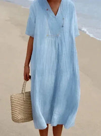 Natasha | Women's Summer Linen Sun Dress