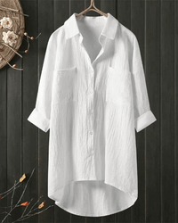 Piper | Women's Breezy Long Linen Blouse