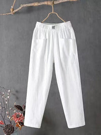 Poppy | Women's Summer Side Pockets Linen Pants