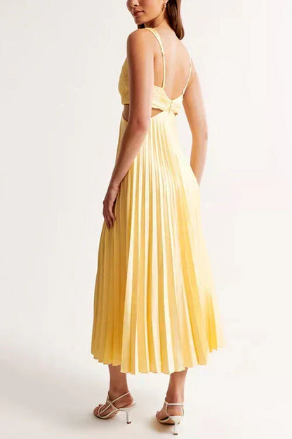 Samantha | Women's Pleated Wedding Guest Maxi Dress