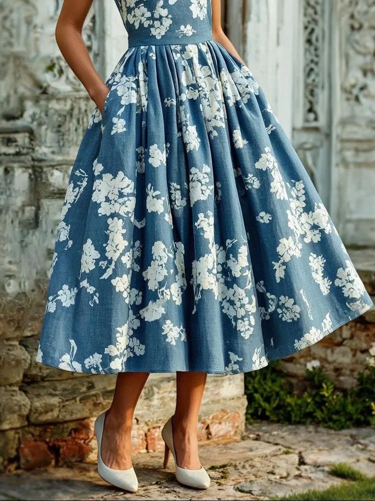 Sophie | Women's Floral Wedding Guest Midi Dresses