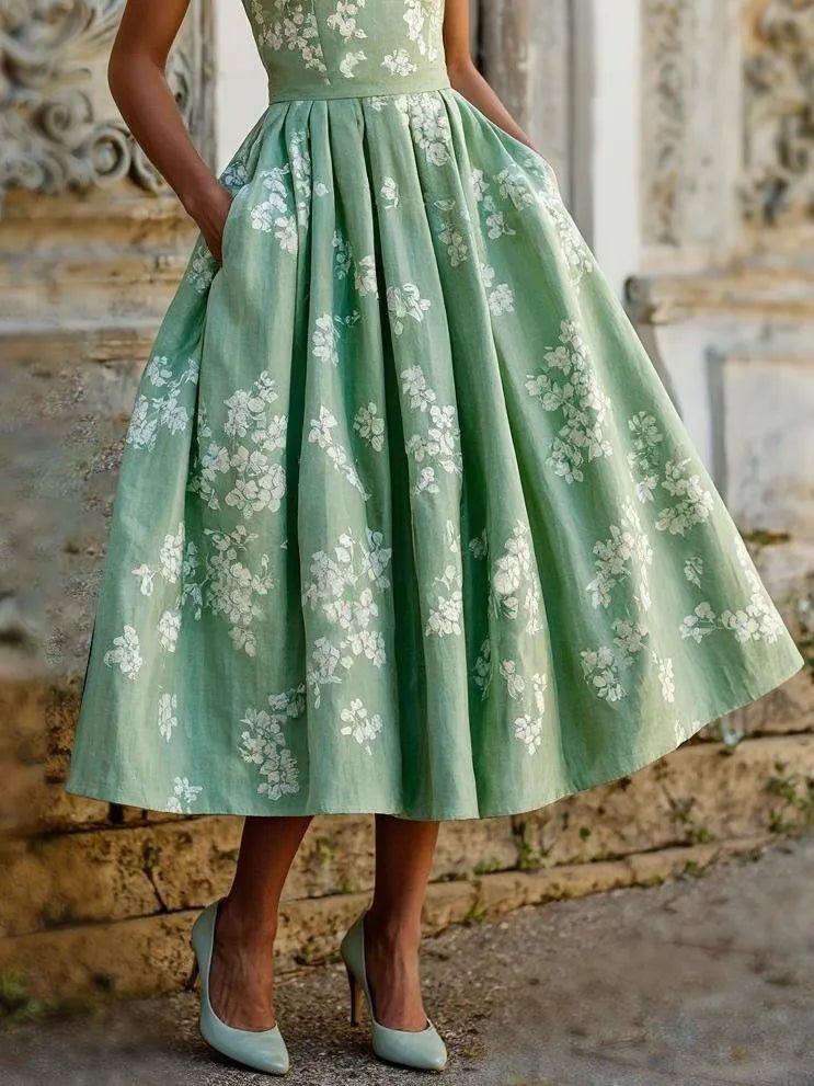 Sophie | Women's Floral Wedding Guest Midi Dresses