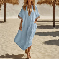 Sophie | Women's Summer V-Neck Kaftan Maxi Dress