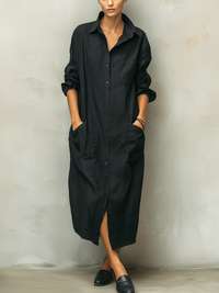 Zara | Women's Summer Buttons Up Linen Dress
